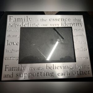 Silver Family Photo Frame